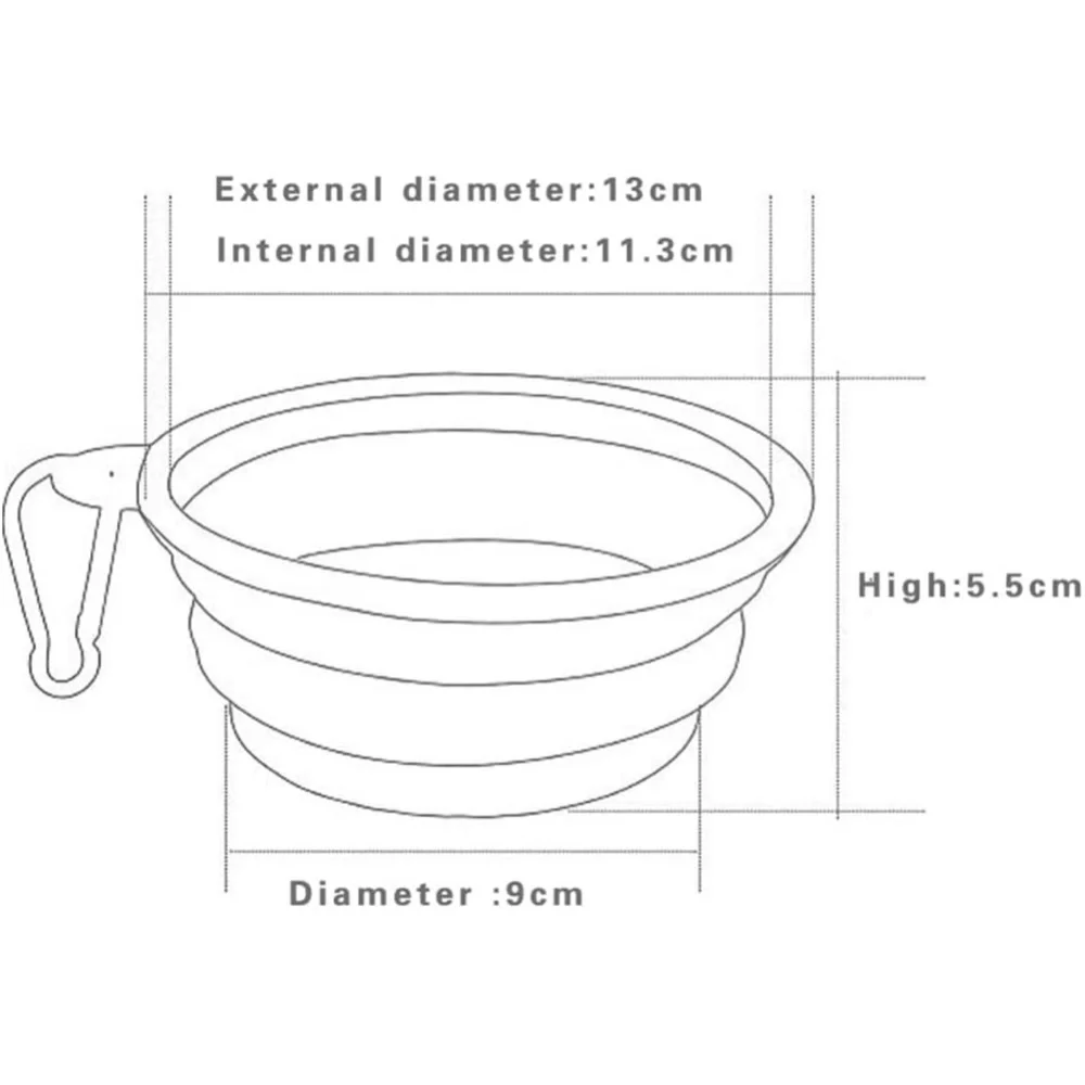 Collapsible Pet Bowl Dog/Cat Travel Bowl Portable and Foldable
